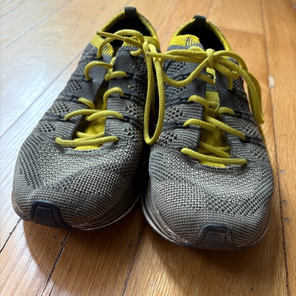 Nike Flyknit Trainer Cargo Khaki Bright Citron Size 7W, 5.5M - Picture 5 of 8